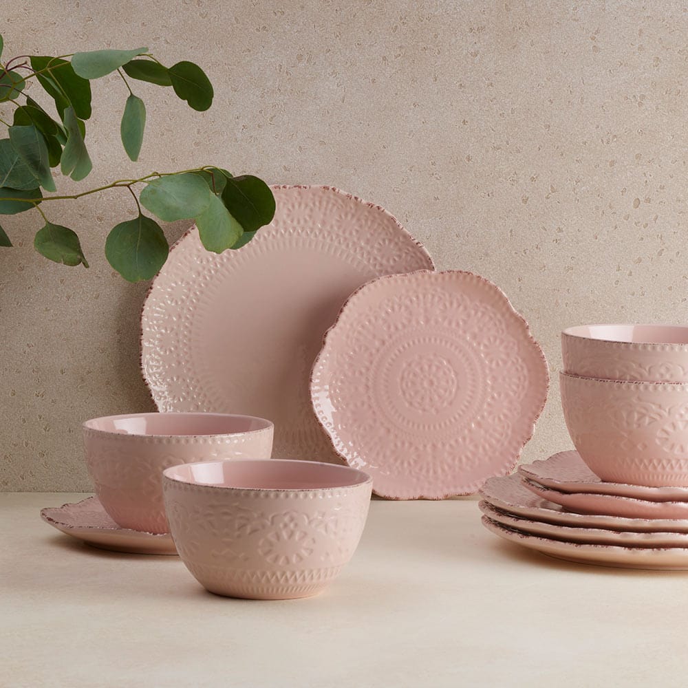 Chateau Pink Set of 4 Soup Cereal Bowls