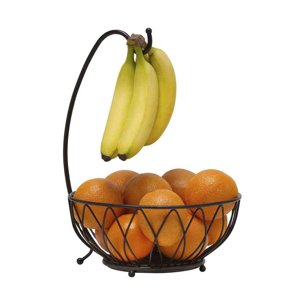 Dahlia Fruit Storage Basket with Banana Hook Pfaltzgraff