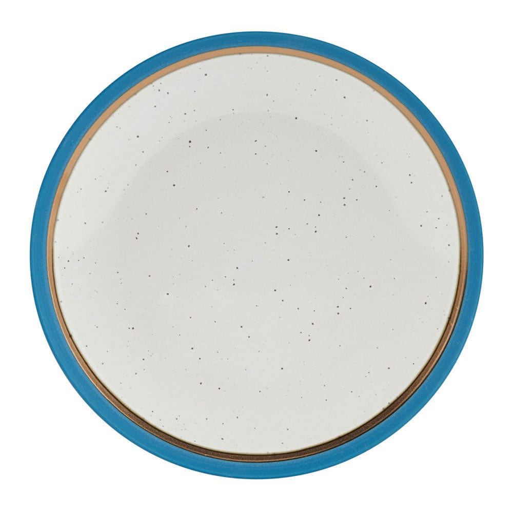 Ezra Blue 16 Piece Dinnerware Set, Service for 4
