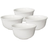 Filigree Set of 4 Deep Soup Cereal Bowls Pfaltzgraff