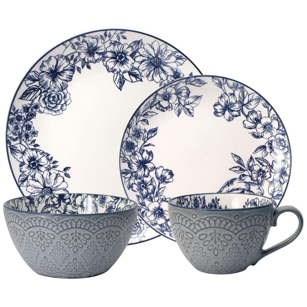 Gabriela Blue Dinnerware Set