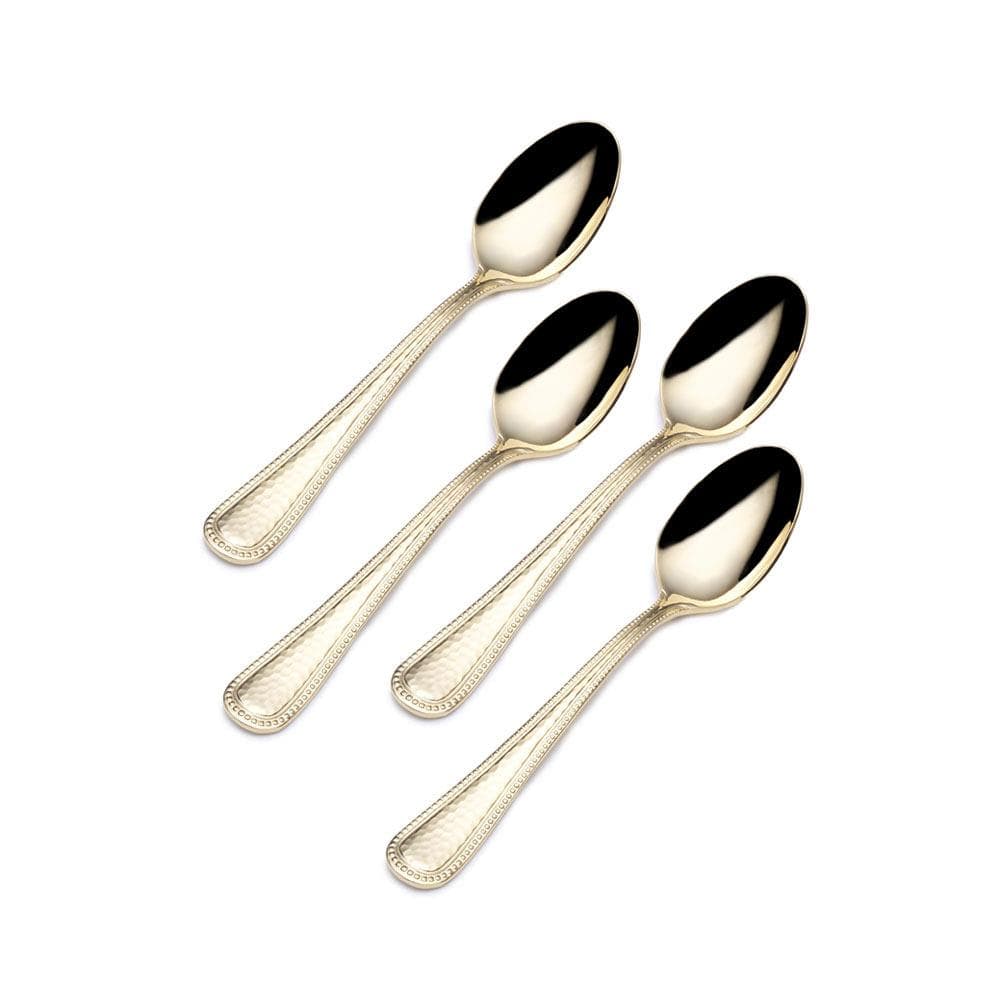 Halston Gold Plated Set of 4 Mini Coffee Spoons
