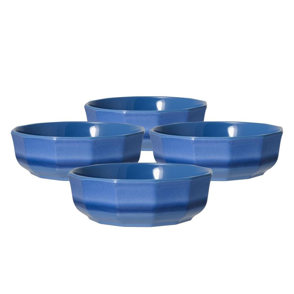 Heritage Blue Set of 4 Outdoor Melamine Cereal Bowls Pfaltzgraff