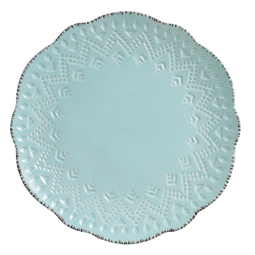 Remembrance Teal Round Dinner Plate