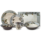 Rustic Leaves Service for 8 with Serveware Pfaltzgraff