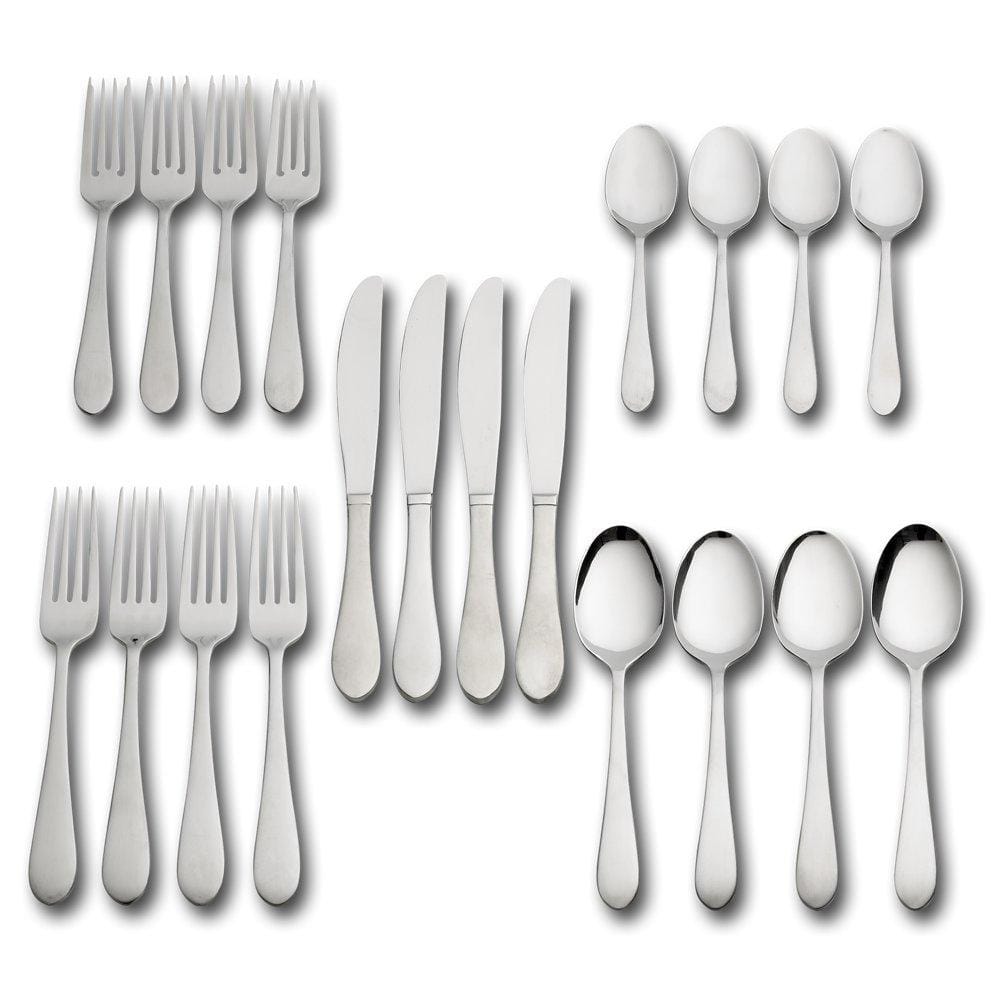 Salisbury Satin 20 Piece Flatware Set, Service for 4
