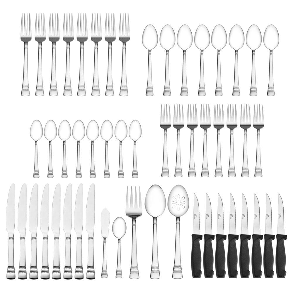 Sapphire Bay 53 Piece Flatware Set, Service for 8