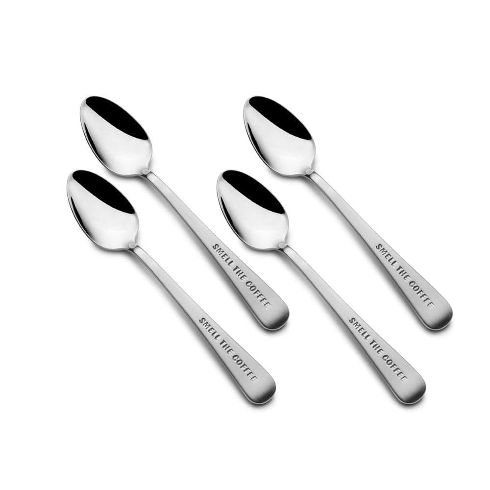 Smell the Coffee Set of 4 Mini Coffee Spoons