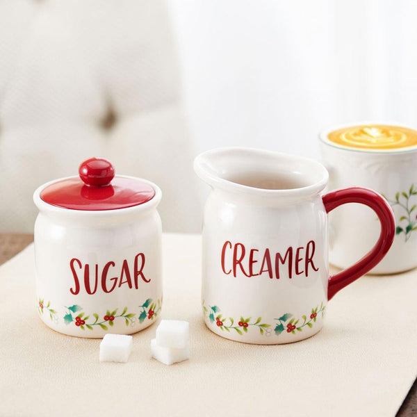 Winterberry® Red Sugar and Creamer Set Winterberry® Red Sugar and Creamer Set