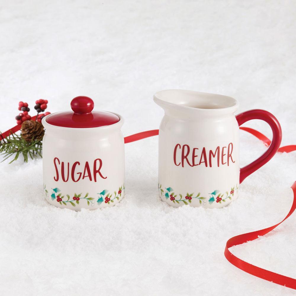 Winterberry® Red Sugar and Creamer Set