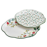 Pfaltzgraff Winterberry - Set di 4 piatti quadrati per insalata, 20 cm, multicolore