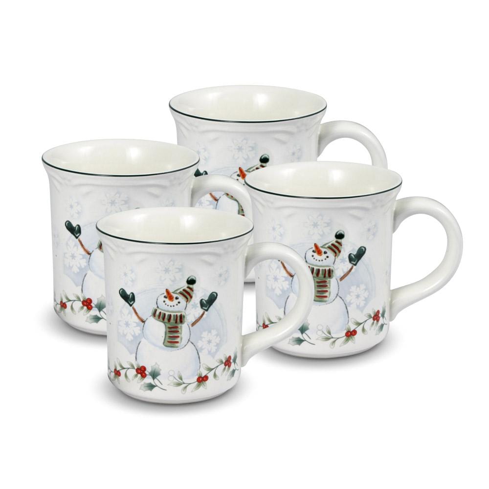 Winterberry® Set of 4 Snowman Mugs