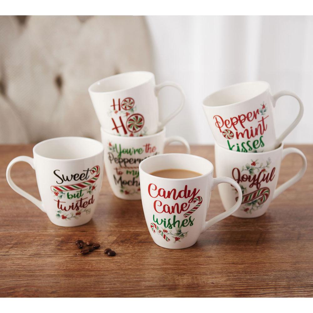 Winterberry® Set of 6 Sentiment Mugs
