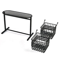 Wrapped Band 2 Tier Storage Basket
